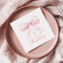 Search for bow napkins Pink bow birthday