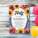 Search for summer 40th birthday invitations Elegant