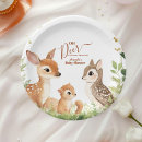 Search for deer plates Watercolor greenery