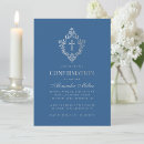 Search for blue confirmation invitations Calligraphy