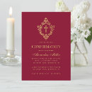 Search for girls confirmation invitations Burgundy