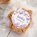 Search for pink purple butterfly stickers Butterfly 1st birthday
