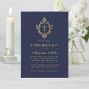 Search for navy confirmation invitations Elegant