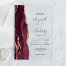 Search for rose gold and burgundy wedding invitations Modern