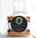 Search for bride and groom initials stickers Black