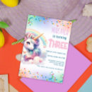 Search for unicorn editable birthday invitations Cute