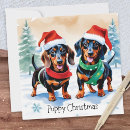 Search for doxie christmas cards Cute