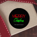Search for neon light stickers Merry christmas