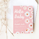 Search for daisy baby girl shower invitations Boho