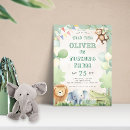 Search for wildlife invitations Cute safari animals