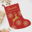 Search for gold christmas stockings Reindeer