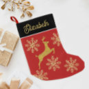 Search for gold christmas stockings Reindeer