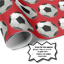 Search for soccer team wrapping paper Black and white