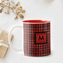 Search for tartan mugs Red and black