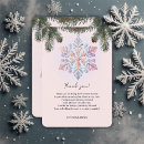 Search for snowflake thank you cards Cute