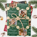 Search for red black green wrapping paper Merry christmas