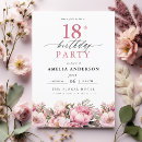 Search for floral 18th birthday invitations Modern