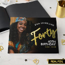 Search for 40th birthday guest books Gold