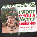 Search for woof christmas cards Happy howlidays