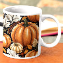 Search for fall pumpkin pattern mugs Leaves