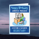 Search for secretary birthday cards For her