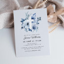 Search for baby blue christening invitations Elegant modern trendy