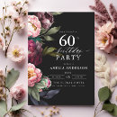 Search for modern 60th birthday invitations Adult birthday party