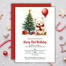 Search for holiday 1st birthday invitations Polar bear