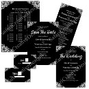 Search for black lace save the dates White