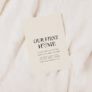 Search for our first home invitations Modern