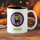 Search for green creature mugs Halloween