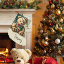 Search for teddy bear christmas stockings Red