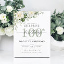 Search for surprise 100th birthday invitations Elegant