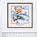 Search for airplane nursery art Baby boy