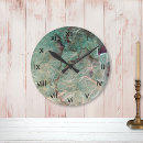Search for teal abstract clocks Girly