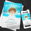 Search for angel baby boy shower invitations Christian