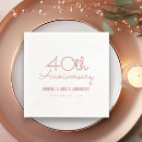 Search for 40th anniversary napkins Elegant