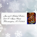 Search for stained glass return address labels Jesus