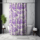 Search for vintage botanical shower curtains Purple