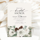 Search for rustic winter bridal shower invitations Botanical