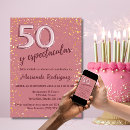 Search for spanish 50th birthday invitations Español