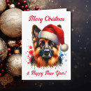 Search for german shepherd christmas cards Festive