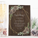 Search for wood frame wedding invitations Botanical