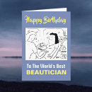 Search for beautician birthday cards Beauty salon