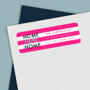 Search for chic stripes return address labels Black