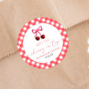 Search for red cherry fruit stickers Baby shower