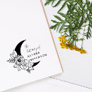 Search for moon rubber stamps Flowers