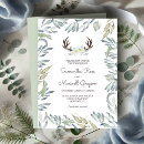 Search for rustic deer wedding invitations Floral