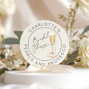 Search for champagne glasses party stickers Bridal shower