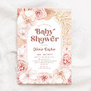 Search for watercolor flowers baby shower invitations Boho floral